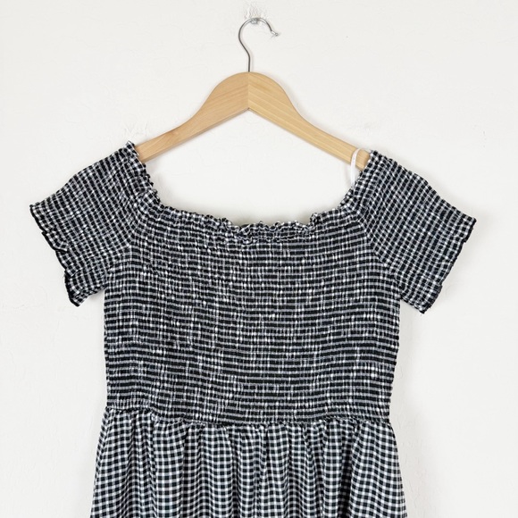 NWT Lulus Patsy Gingham Off Shoulder Maxi Dress - Picture 10 of 14